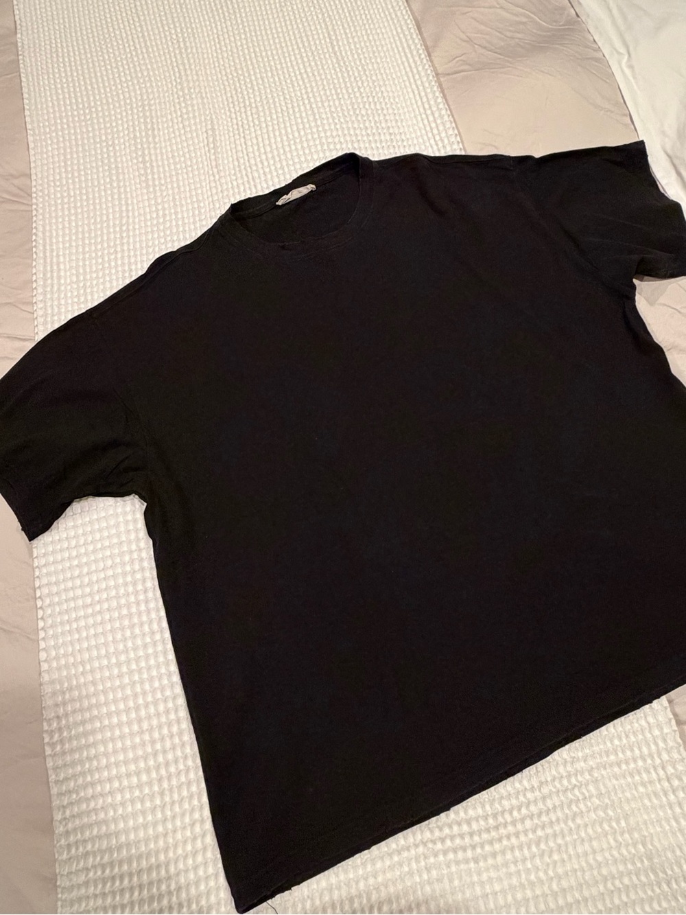 Oversized Black Short Sleeve Crewneck Tee
